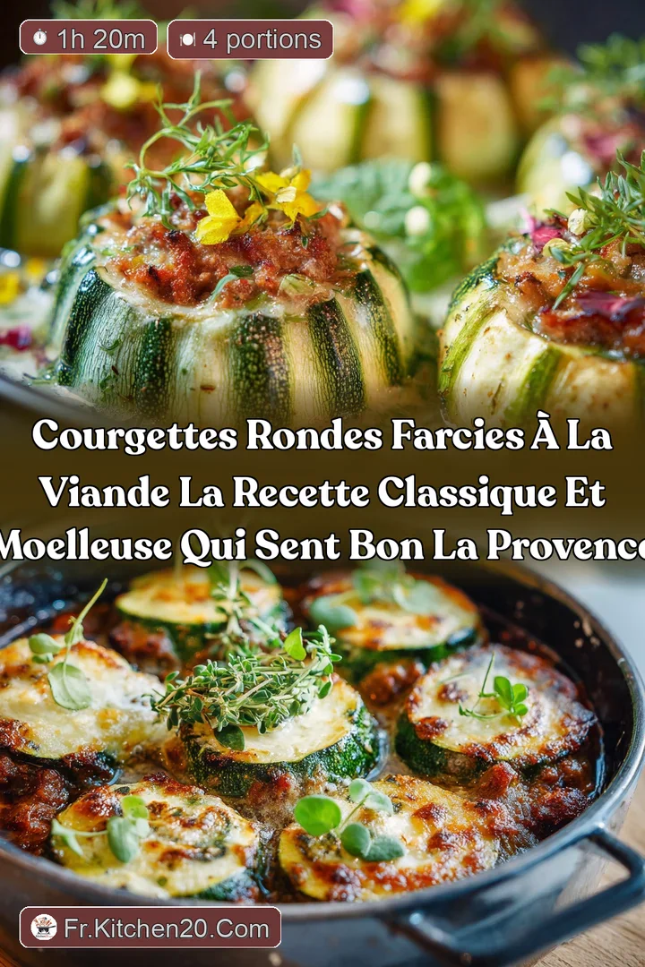 Courgettes rondes farcies &agrave; la viande La recette classique et moelleuse qui sent bon la Provence