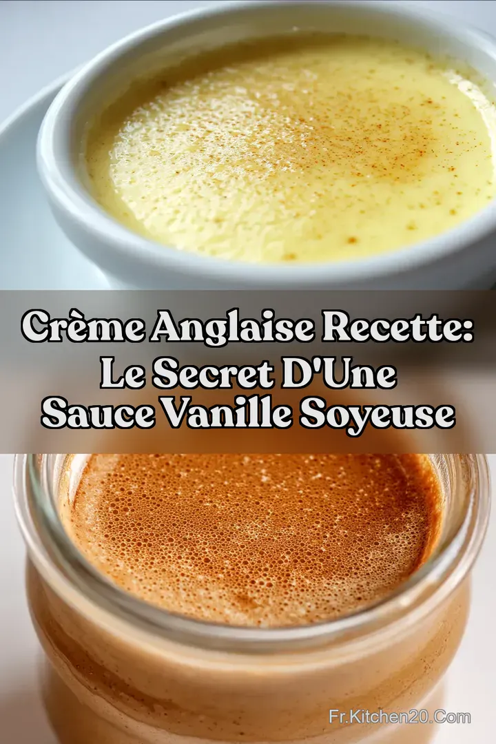 Cr&egrave;me Anglaise Recette: Le Secret d une Sauce Vanille Soyeuse