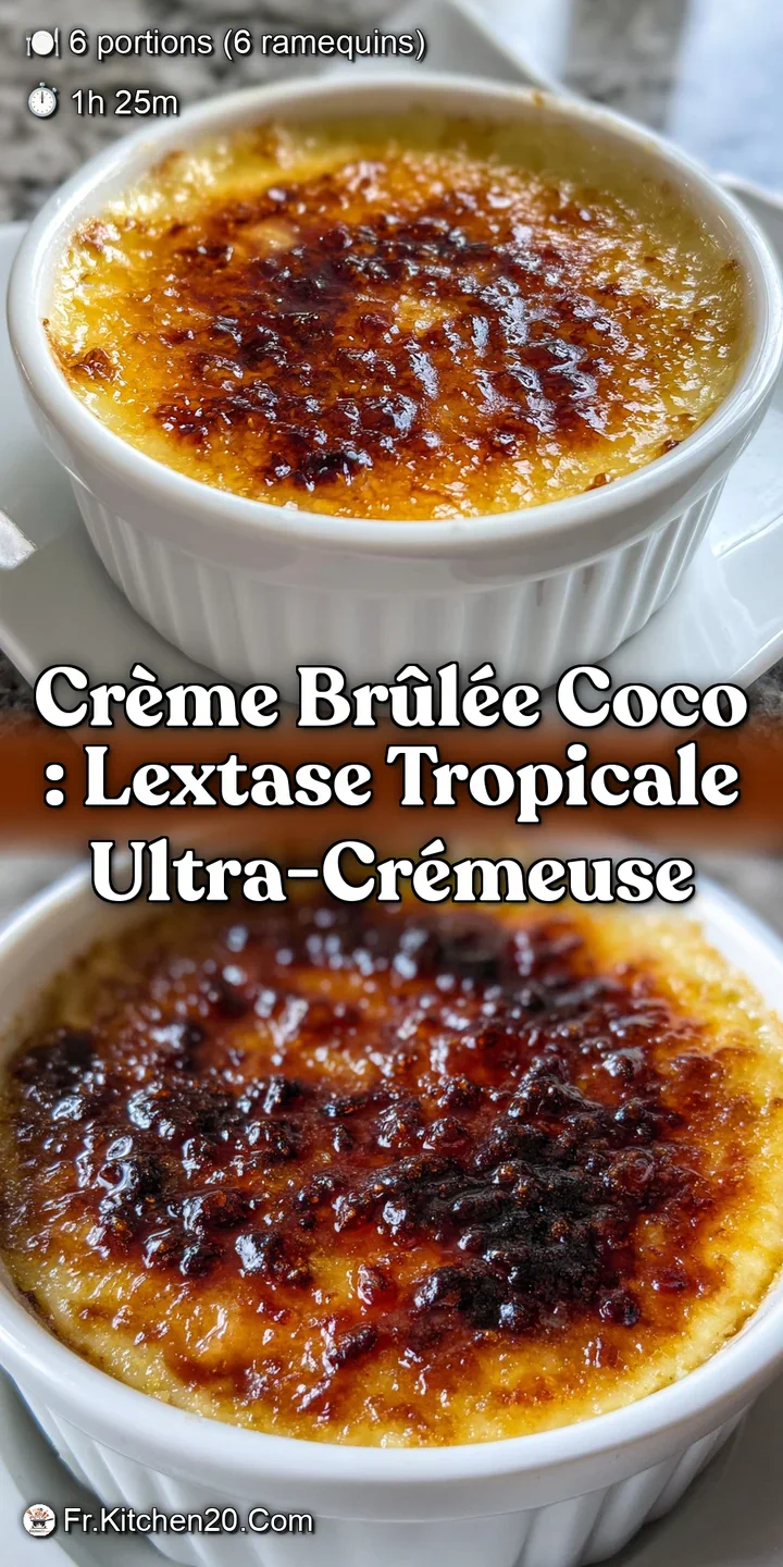 Cr&egrave;me br&ucirc;l&eacute;e Coco : LExtase Tropicale Ultra-Cr&eacute;meuse