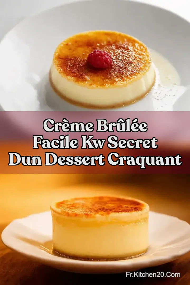 Cr&egrave;me Br&ucirc;l&eacute;e Facile kw Secret dun Dessert Craquant