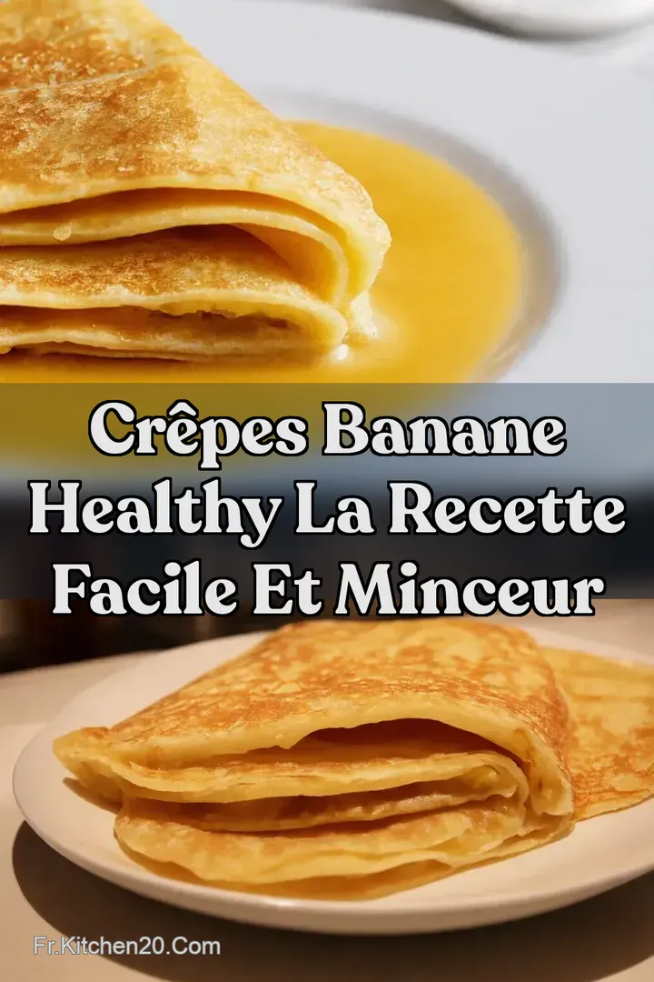 Cr&ecirc;pes Banane Healthy La Recette Facile et Minceur