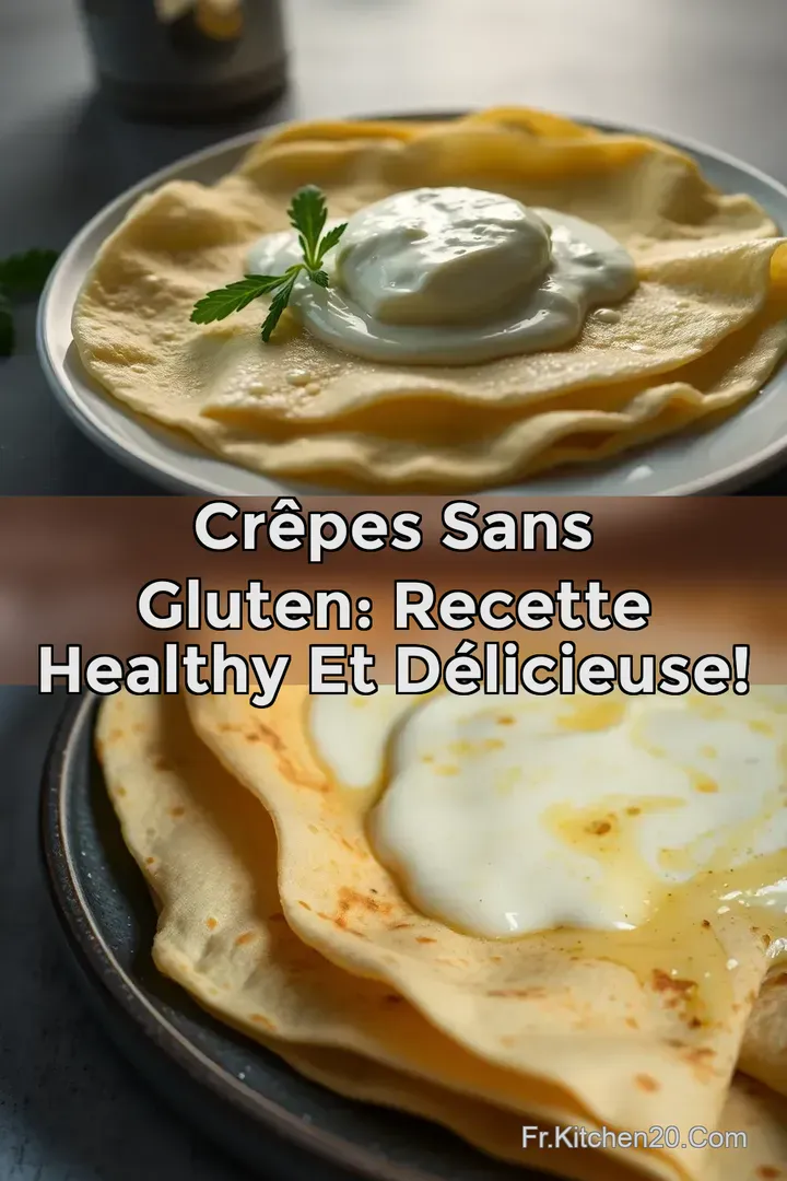 Cr&ecirc;pes Sans Gluten: Recette Healthy et D&eacute;licieuse!