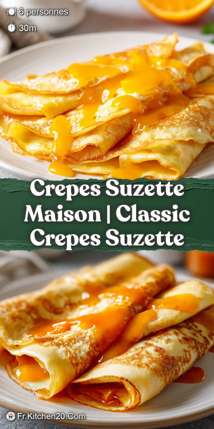 Gros plan sur la texture moelleuse d'une cr&ecirc;pe imbib&eacute;e d'une sauce aux agrumes brillante et chaude, tr&egrave;s app&eacute;tissante.