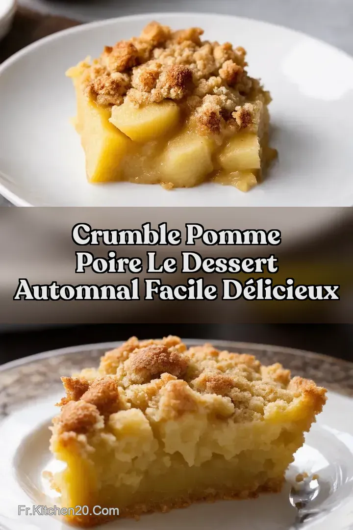 Crumble Pomme Poire Le Dessert Automnal Facile D&eacute;licieux