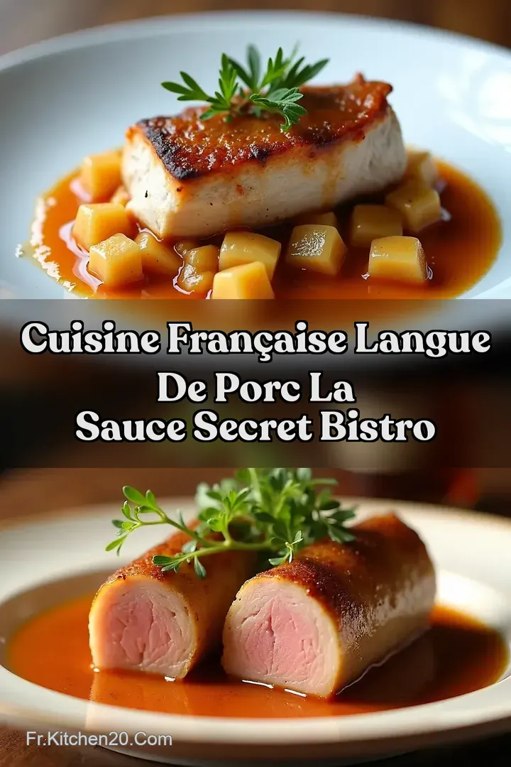 Cuisine Fran&ccedil;aise Langue de Porc la Sauce Secret Bistro