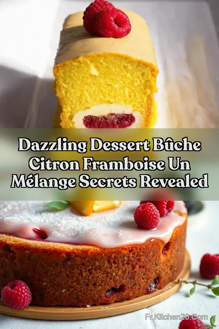 Dazzling Dessert B&ucirc;che Citron Framboise Un M&eacute;lange Secrets Revealed