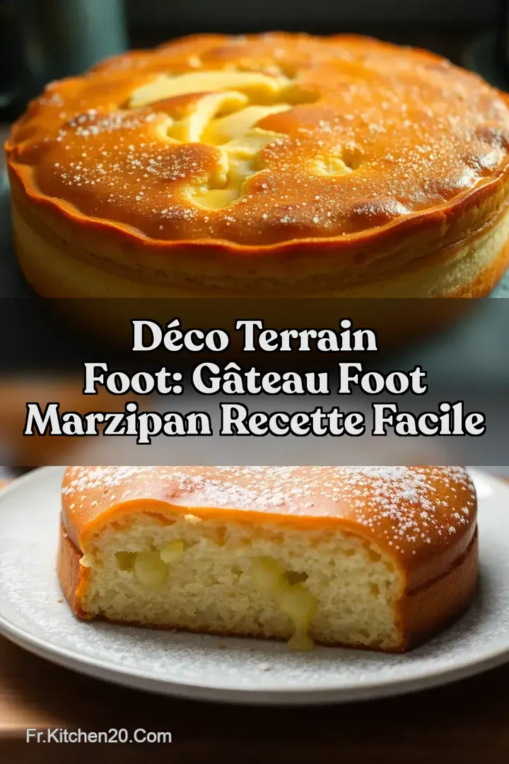 D&eacute;co Terrain Foot: G&acirc;teau Foot Marzipan Recette Facile