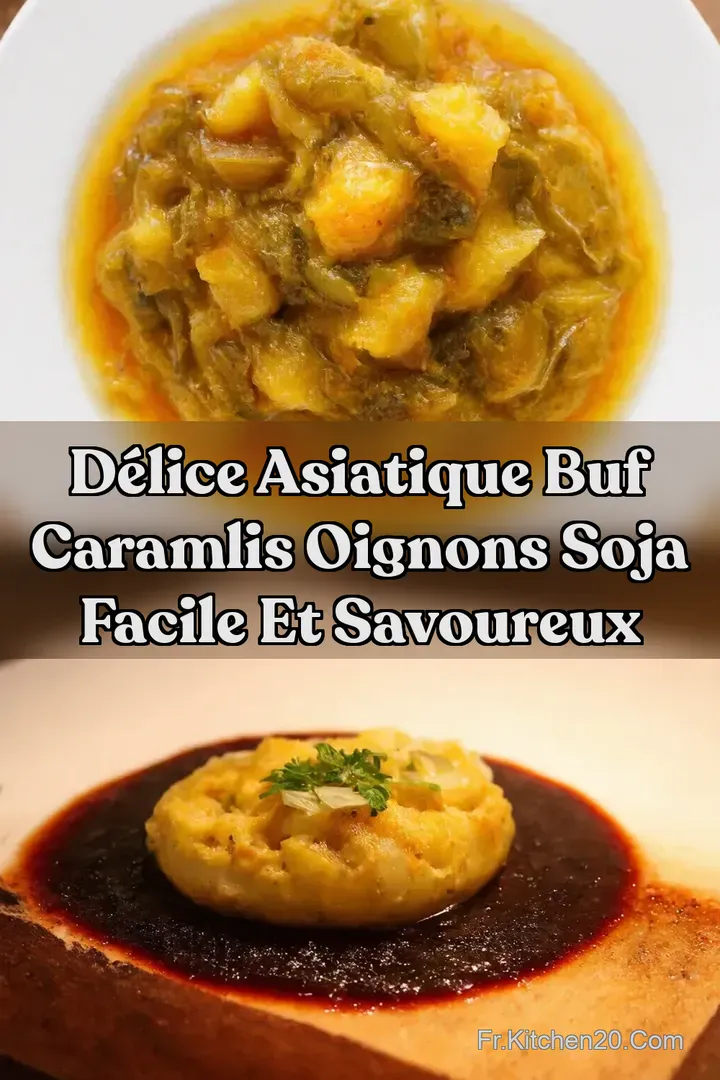 D&eacute;lice Asiatique Buf Caramlis Oignons Soja Facile et Savoureux