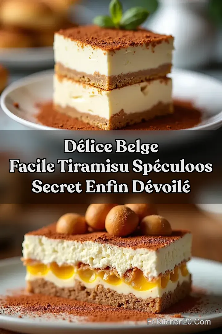 D&eacute;lice Belge Facile Tiramisu Sp&eacute;culoos Secret enfin d&eacute;voil&eacute;