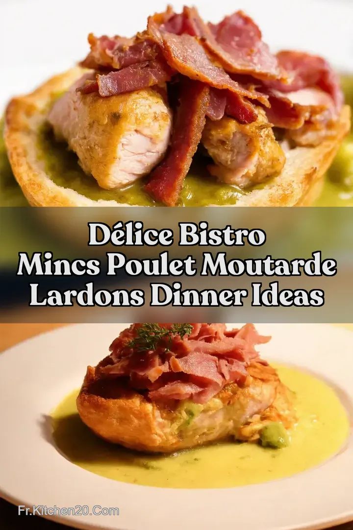 D&eacute;lice Bistro Mincs Poulet Moutarde Lardons Dinner Ideas