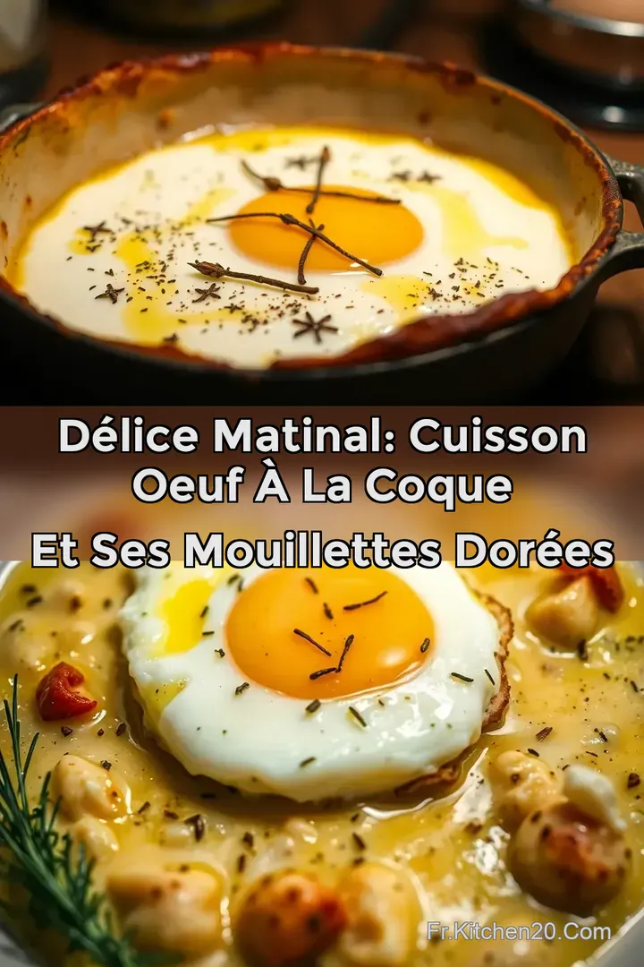 D&eacute;lice Matinal: Cuisson Oeuf &agrave; la Coque et ses Mouillettes Dor&eacute;es