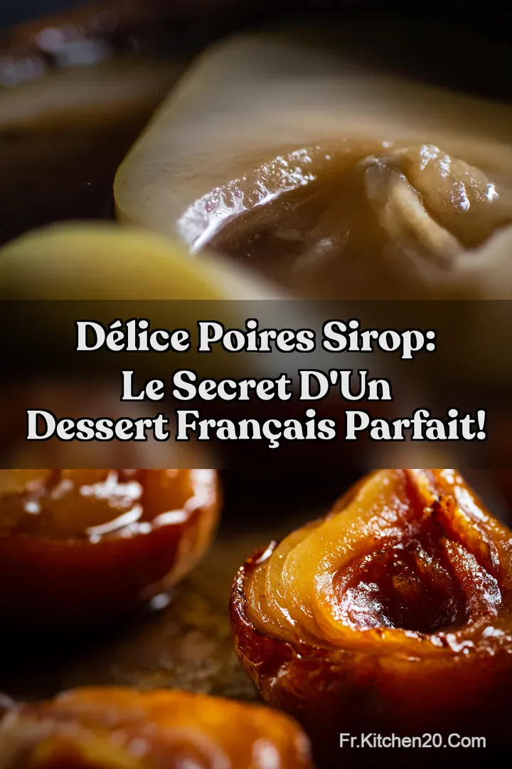 D&eacute;lice Poires Sirop: Le Secret d un Dessert Fran&ccedil;ais Parfait!