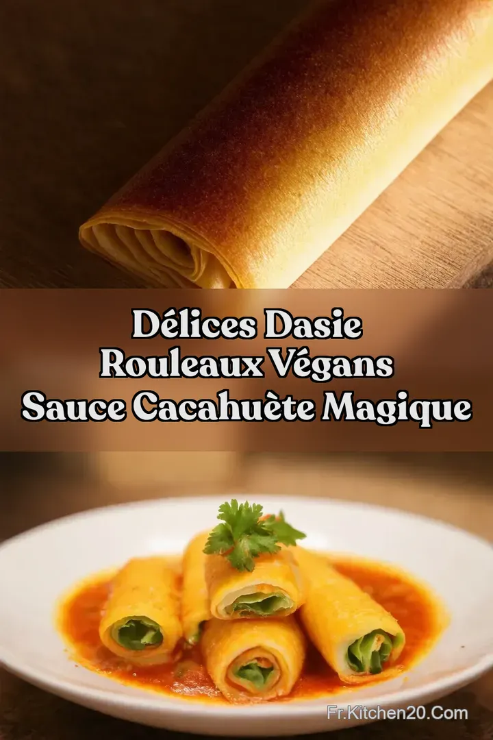 D&eacute;lices dAsie Rouleaux V&eacute;gans Sauce Cacahu&egrave;te Magique