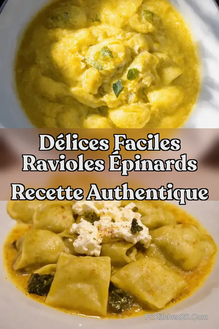D&eacute;lices Faciles Ravioles &Eacute;pinards Recette Authentique