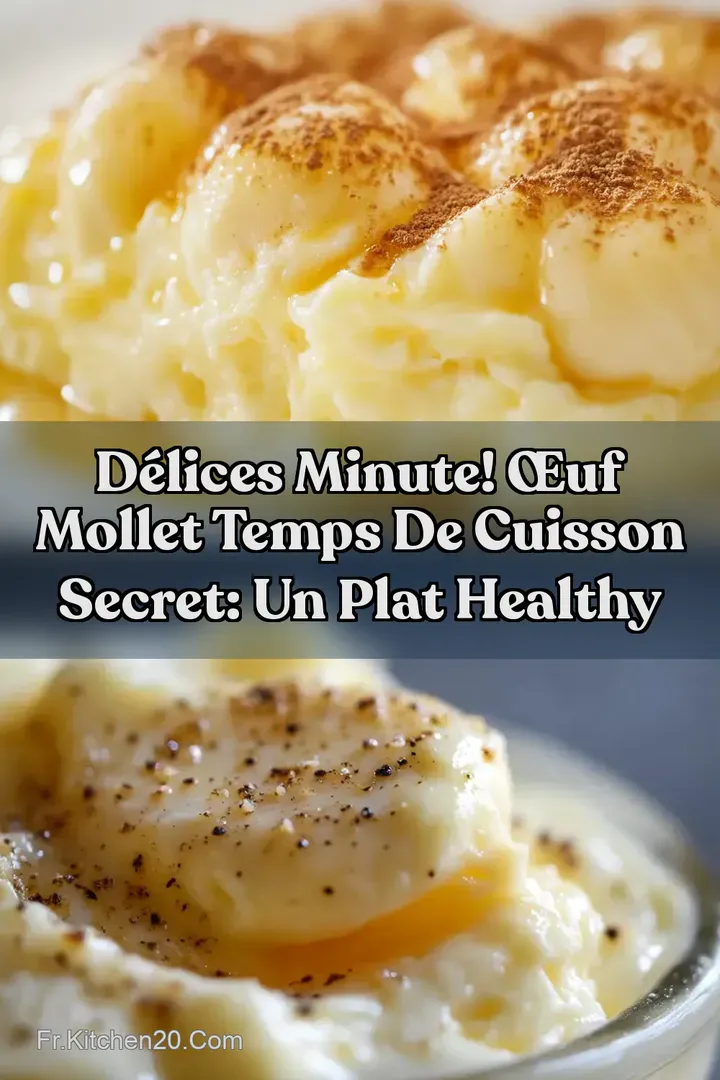 D&eacute;lices Minute! &OElig;uf Mollet Temps de Cuisson Secret: Un Plat Healthy