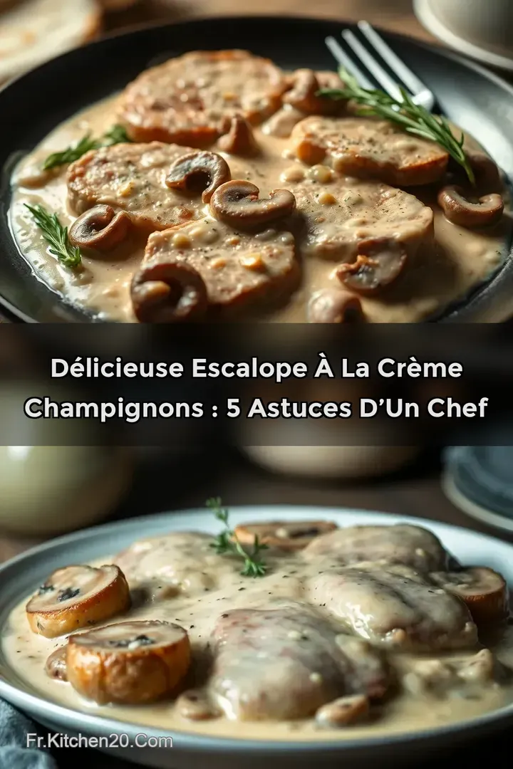 D&eacute;licieuse Escalope &agrave; la Cr&egrave;me Champignons : 5 Astuces d&rsquo;un Chef