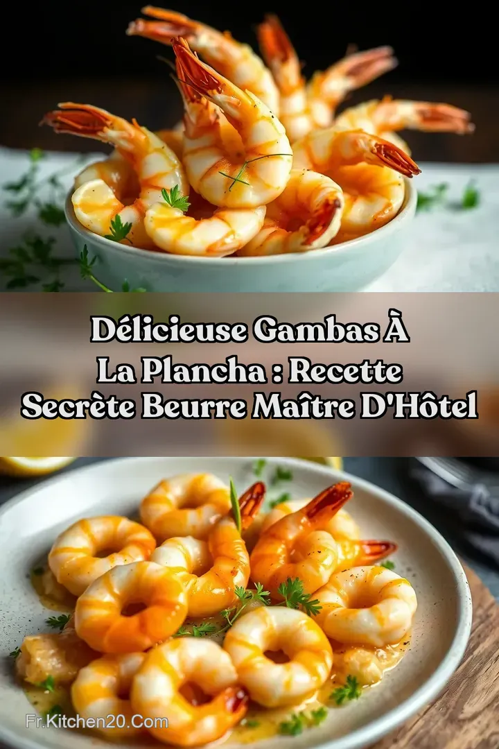 D&eacute;licieuse Gambas &agrave; la Plancha : Recette Secr&egrave;te Beurre Ma&icirc;tre d H&ocirc;tel