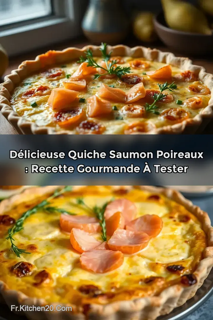 D&eacute;licieuse Quiche Saumon Poireaux : Recette Gourmande &agrave; Tester