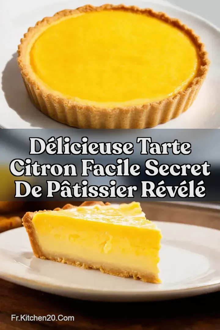 D&eacute;licieuse Tarte Citron Facile Secret de P&acirc;tissier R&eacute;v&eacute;l&eacute;