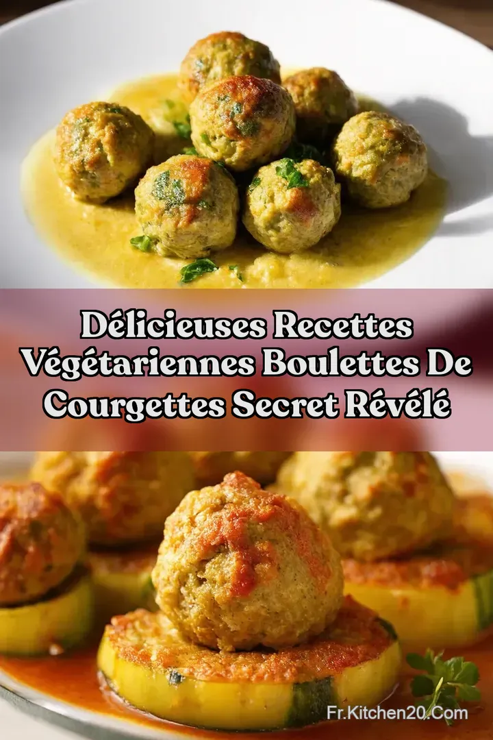 D&eacute;licieuses Recettes v&eacute;g&eacute;tariennes Boulettes de Courgettes Secret R&eacute;v&eacute;l&eacute;