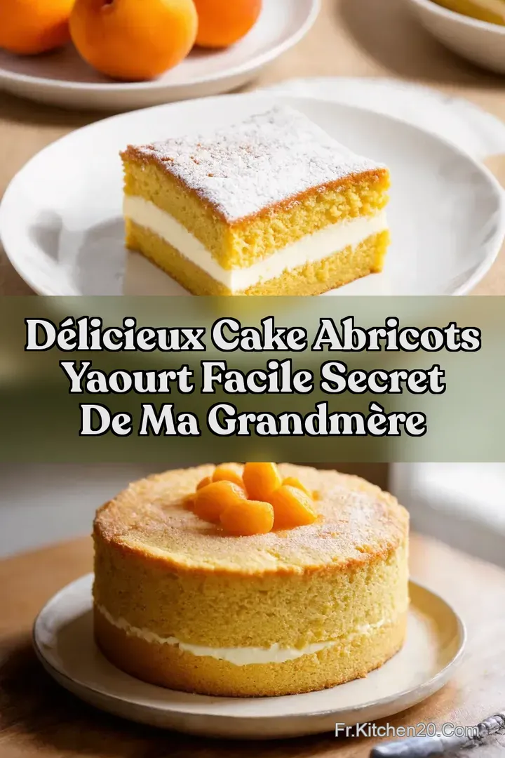 D&eacute;licieux Cake Abricots Yaourt Facile Secret de Ma GrandM&egrave;re