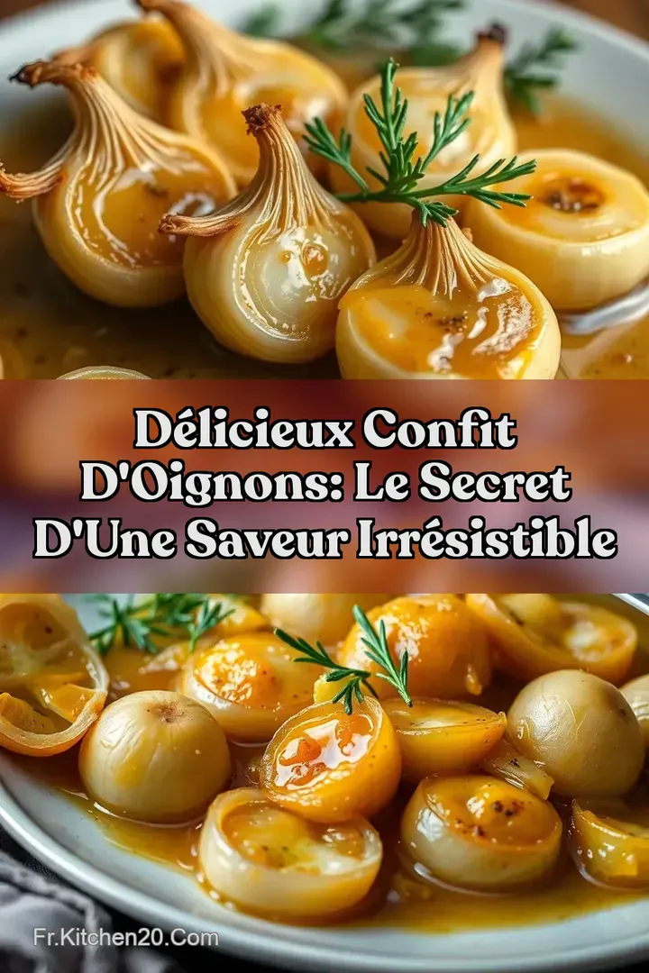 D&eacute;licieux Confit d Oignons: Le Secret d Une Saveur Irr&eacute;sistible