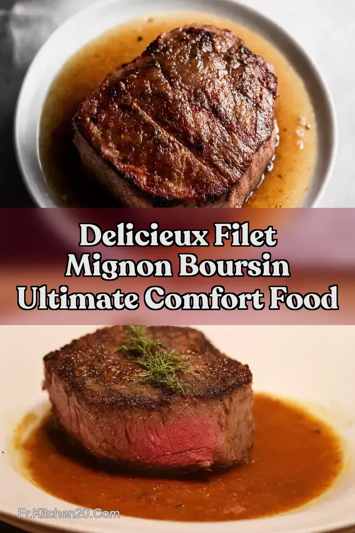 Delicieux Filet Mignon Boursin Ultimate Comfort Food