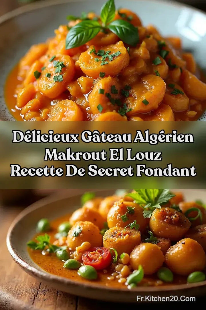 D&eacute;licieux G&acirc;teau Alg&eacute;rien Makrout el louz recette de Secret Fondant