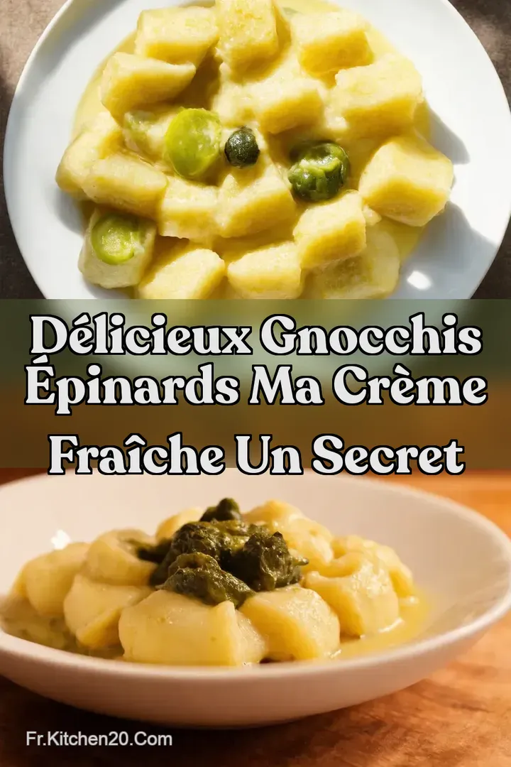 D&eacute;licieux Gnocchis &Eacute;pinards Ma Cr&egrave;me Fra&icirc;che Un Secret