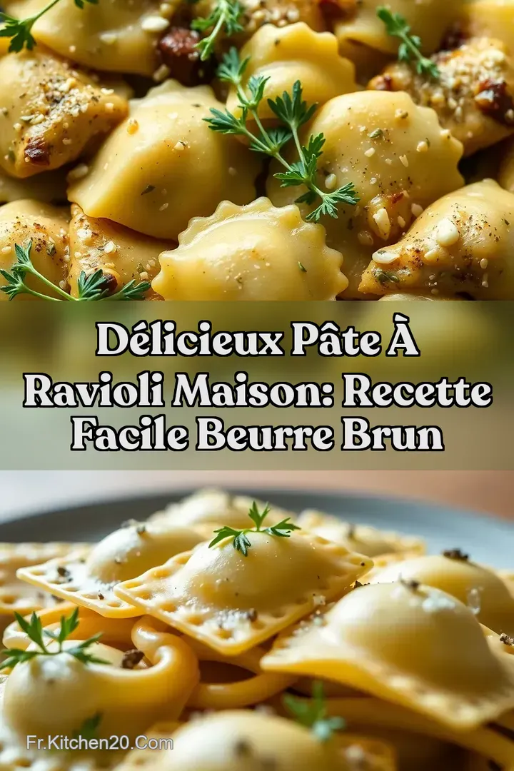 D&eacute;licieux P&acirc;te &agrave; Ravioli Maison: Recette Facile Beurre Brun