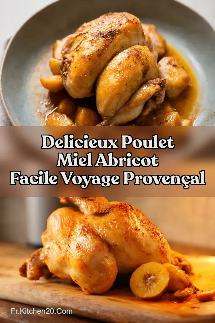 Delicieux Poulet miel abricot facile Voyage Proven&ccedil;al