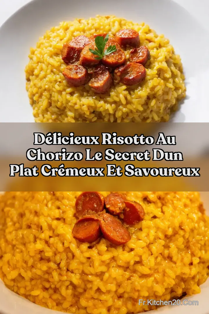 D&eacute;licieux Risotto au Chorizo Le Secret dun Plat Cr&eacute;meux et Savoureux