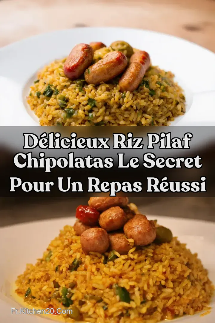 D&eacute;licieux Riz pilaf chipolatas Le Secret pour un Repas R&eacute;ussi