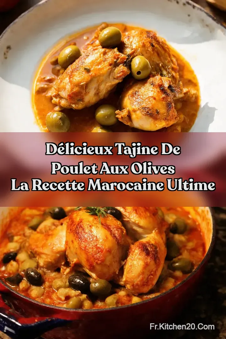 D&eacute;licieux Tajine de Poulet aux Olives La Recette Marocaine Ultime