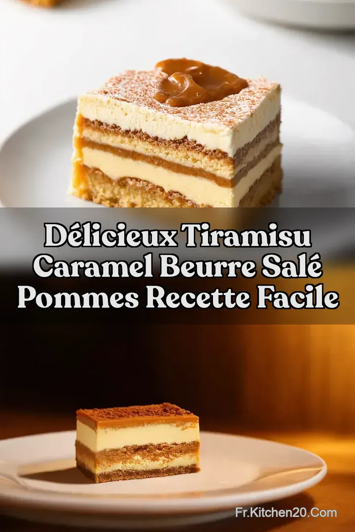 D&eacute;licieux Tiramisu Caramel Beurre Sal&eacute; Pommes Recette Facile
