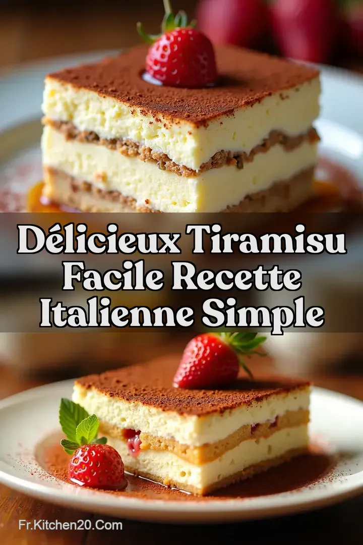 D&eacute;licieux Tiramisu Facile Recette Italienne Simple
