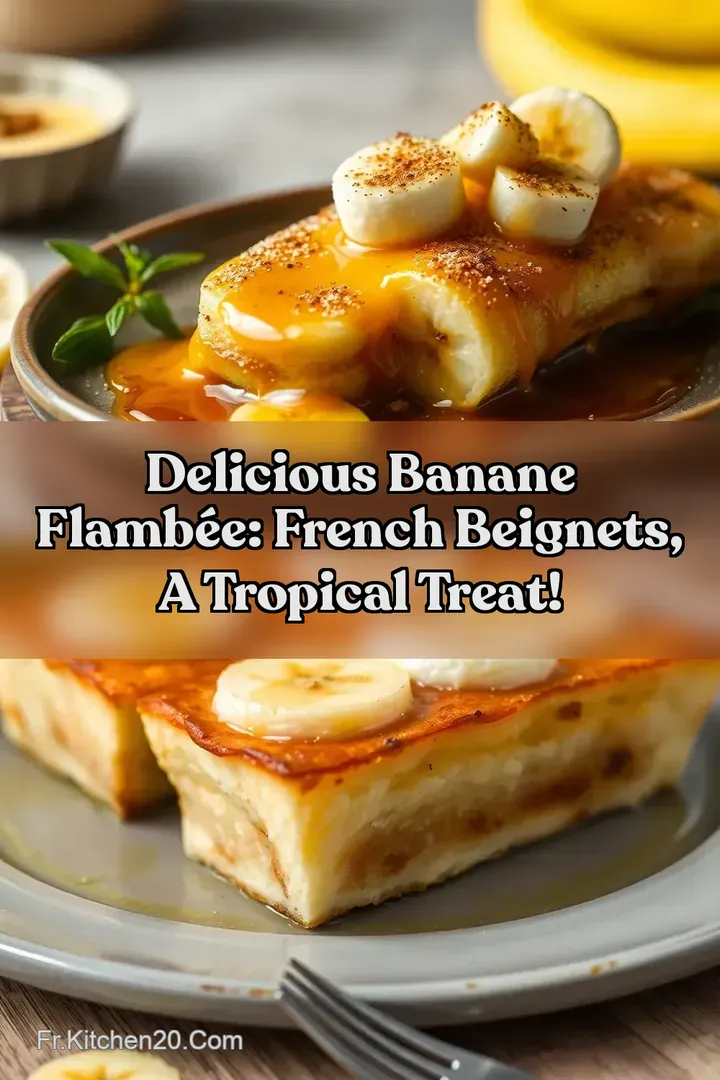 Delicious Banane Flamb&eacute;e: French Beignets A Tropical treat!