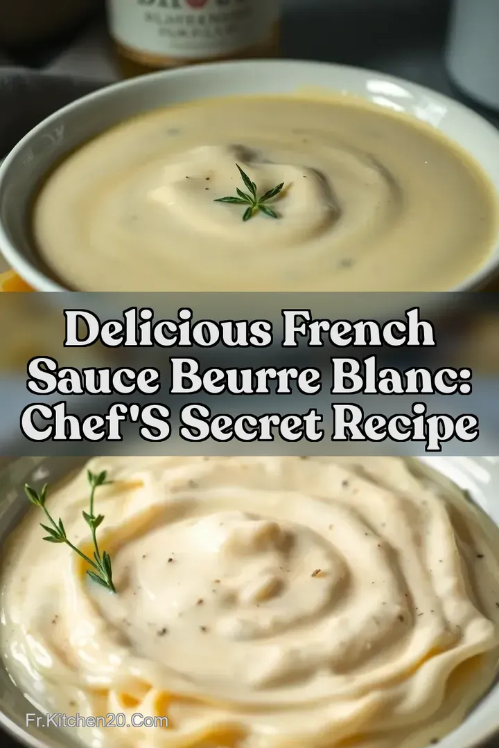 Delicious French Sauce Beurre Blanc: Chef s Secret Recipe