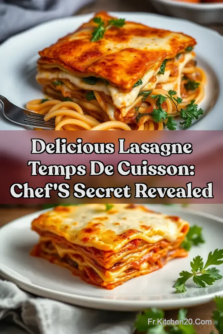Delicious Lasagne Temps de Cuisson: Chef s Secret Revealed