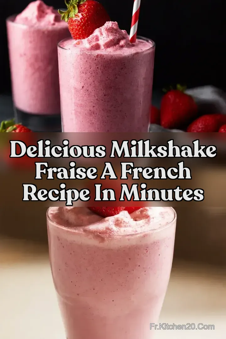 Delicious Milkshake Fraise A French Recipe in Minutes