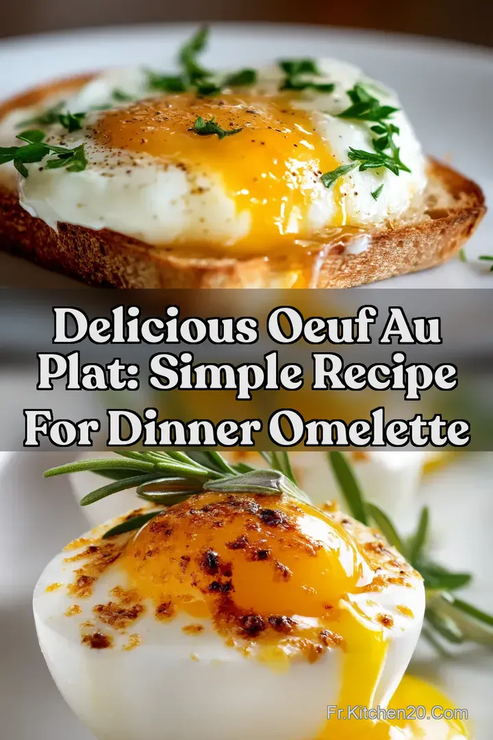 Delicious Oeuf au Plat: Simple Recipe for Dinner Omelette