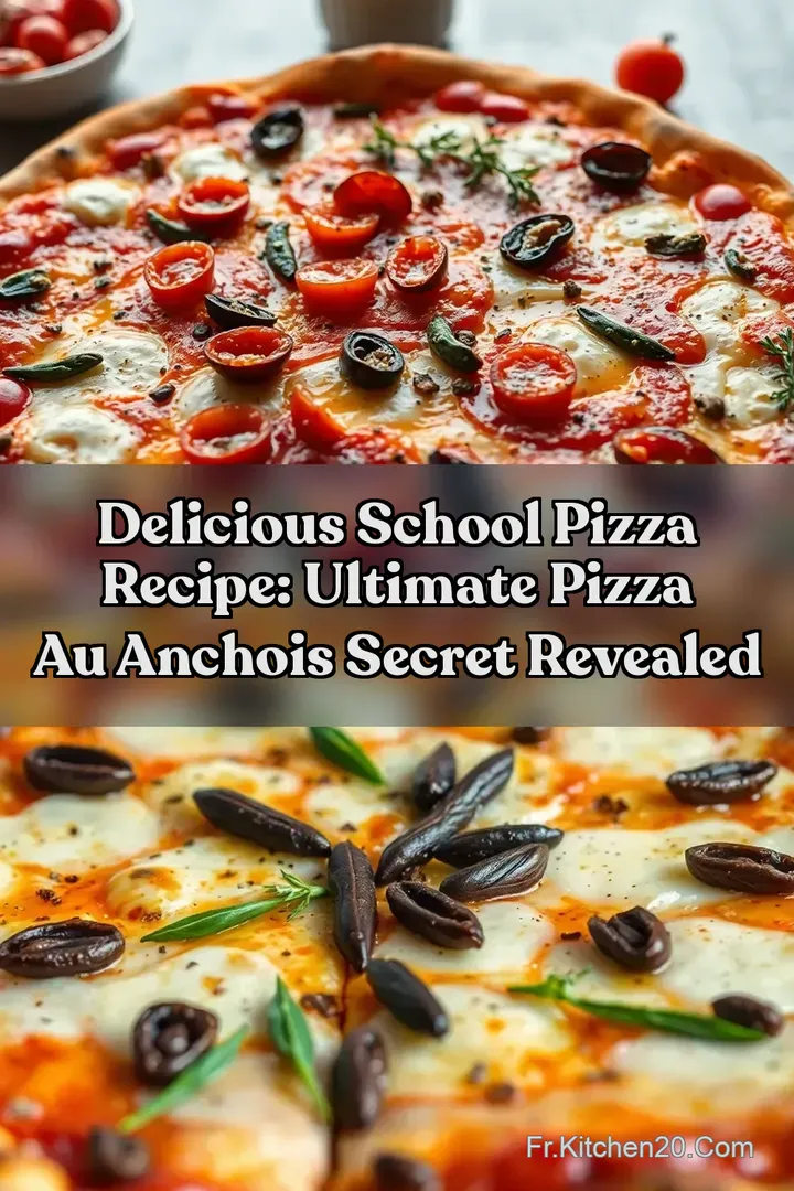 Delicious School Pizza Recipe: Ultimate pizza au anchois Secret Revealed