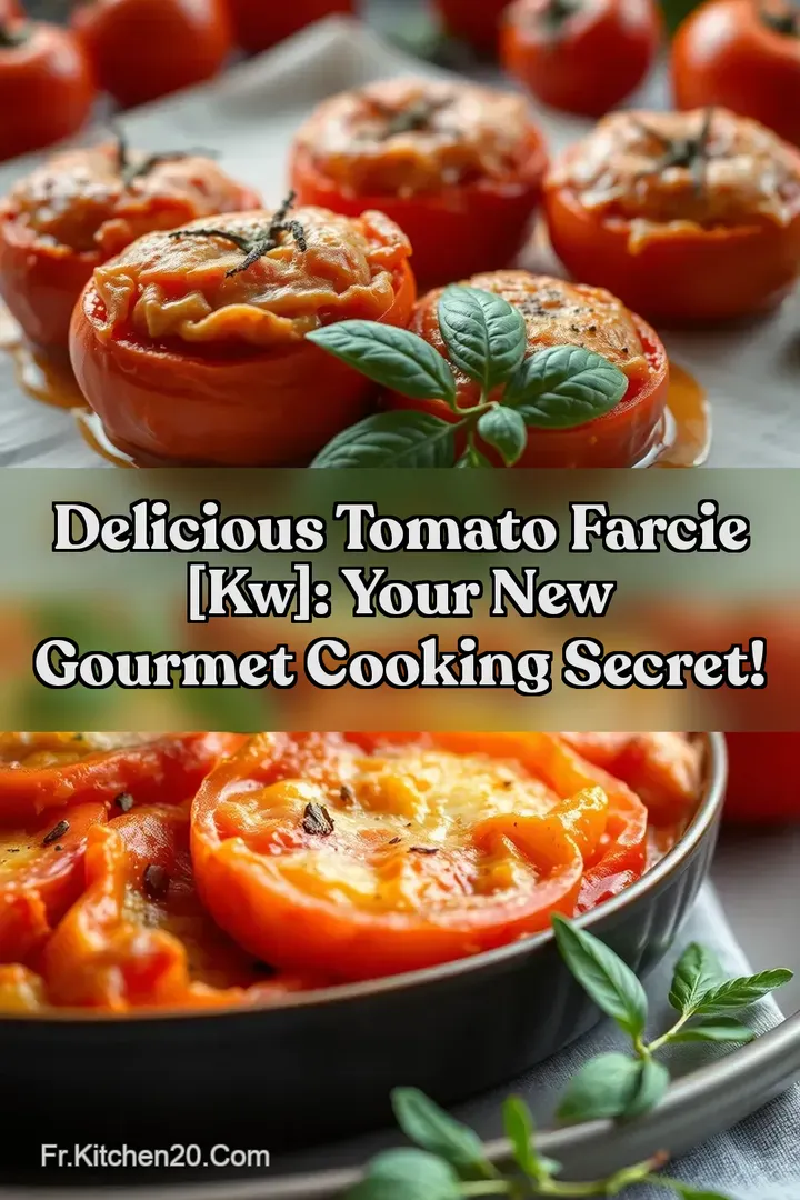 Delicious Tomato Farcie [kw]: Your New Gourmet Cooking Secret!