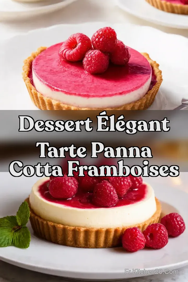 Dessert &Eacute;l&eacute;gant Tarte Panna Cotta Framboises