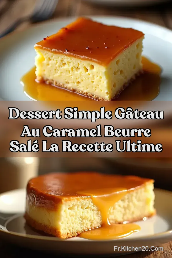 Dessert Simple G&acirc;teau au Caramel Beurre Sal&eacute; La Recette Ultime
