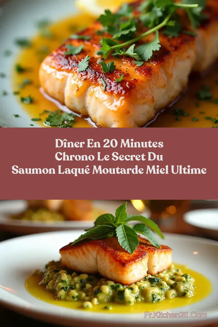 D&icirc;ner en 20 Minutes Chrono Le Secret du Saumon Laqu&eacute; Moutarde Miel Ultime