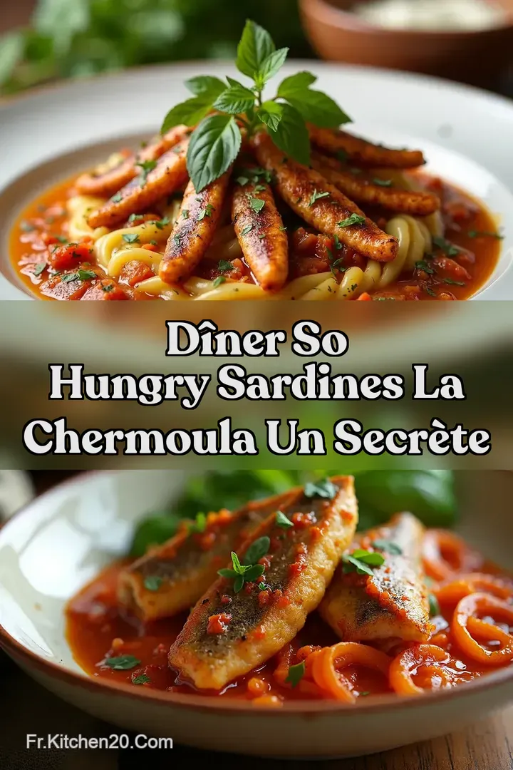 D&icirc;ner So Hungry Sardines la chermoula Un Secr&egrave;te