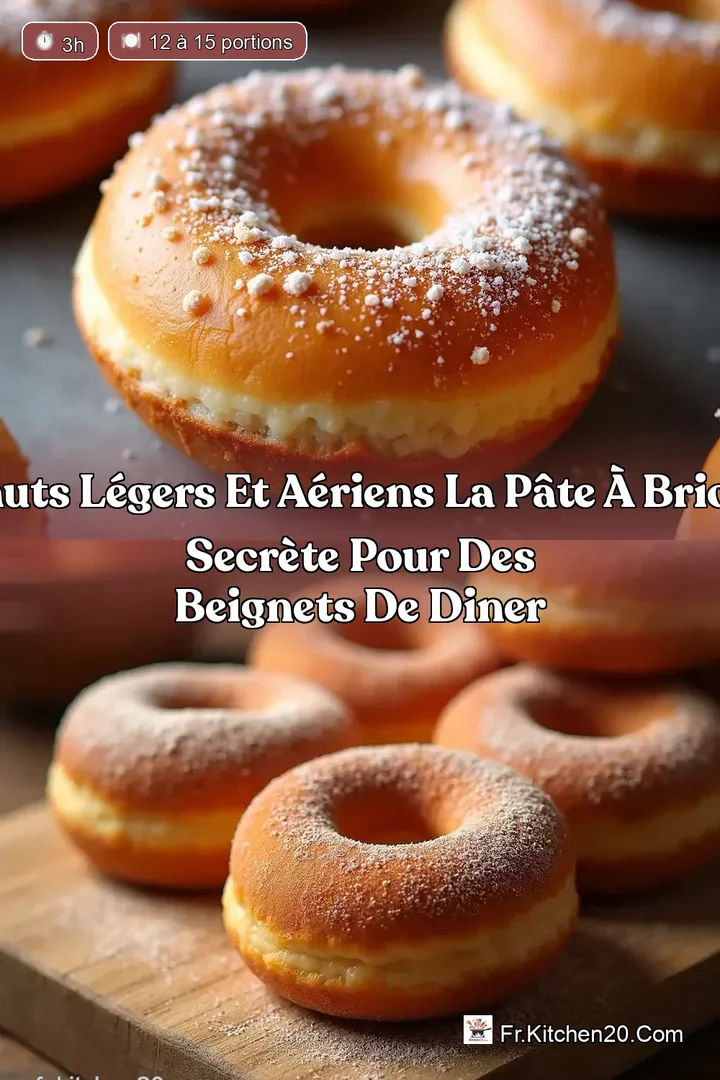Donuts L&Eacute;GERS ET A&Eacute;RIENS La P&acirc;te &agrave; Brioche Secr&egrave;te pour des Beignets de Diner