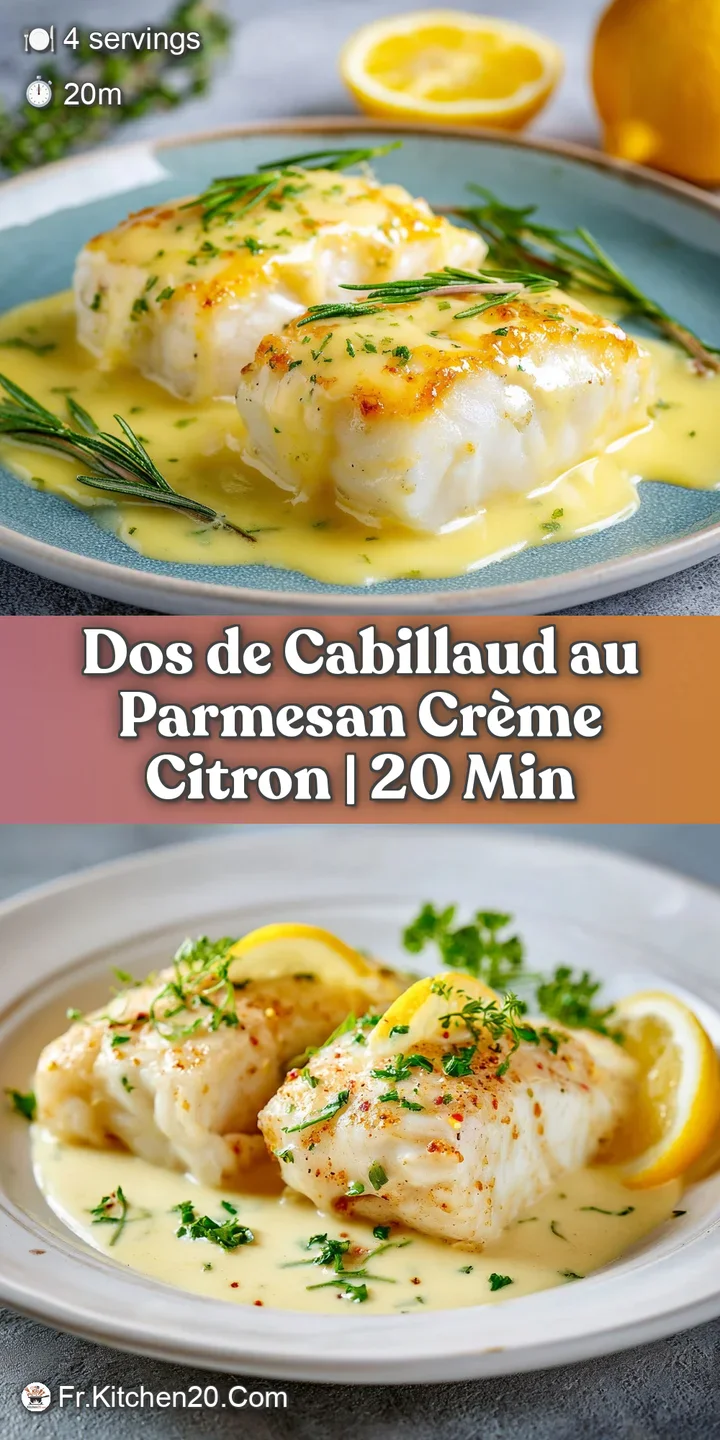 Close-up of tender, white cod, showcasing the crispy, melted parmesan crust, hinting at a savory, cheesy flavor and satisf...