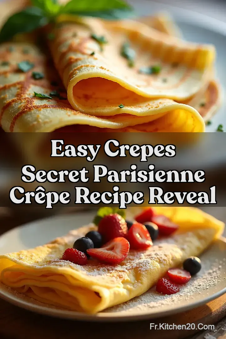 Easy Crepes Secret Parisienne Cr&ecirc;pe Recipe Reveal